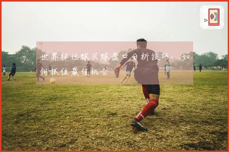 世界杯让球买球盘口分析技巧，如何抓住最佳机会